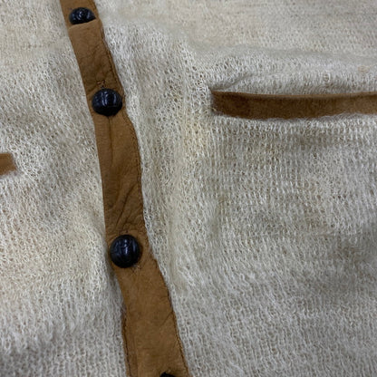 【現状渡し品】【メンズ】 VINTAGE ヴィンテージ GRUNGE MOHAIR CARDIGAN グランジ モヘヤ カーディガン トップス 長袖 146-260119-kh-08-izu カラー：ベージュ 万代Net店