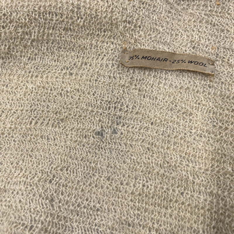【現状渡し品】【メンズ】 VINTAGE ヴィンテージ GRUNGE MOHAIR CARDIGAN グランジ モヘヤ カーディガン トップス 長袖 146-260119-kh-08-izu カラー：ベージュ 万代Net店