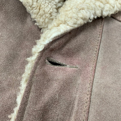 【現状渡し品】【メンズ】 THE LEATHER SHOP SEARS ザ レザー ショップ シアーズ 70S BOA LINER SUEDE RANCH COAT ボア ライナー スエード ランチ コート アウター 146-260120-cs-01-izu サイズ：40 カラー：ブラウン 万代Net店