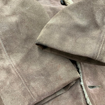 【現状渡し品】【メンズ】 THE LEATHER SHOP SEARS ザ レザー ショップ シアーズ 70S BOA LINER SUEDE RANCH COAT ボア ライナー スエード ランチ コート アウター 146-260120-cs-01-izu サイズ：40 カラー：ブラウン 万代Net店
