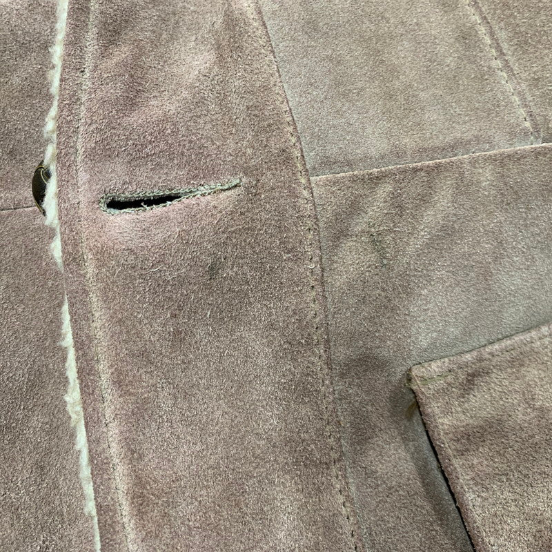 【現状渡し品】【メンズ】 THE LEATHER SHOP SEARS ザ レザー ショップ シアーズ 70S BOA LINER SUEDE RANCH COAT ボア ライナー スエード ランチ コート アウター 146-260120-cs-01-izu サイズ：40 カラー：ブラウン 万代Net店