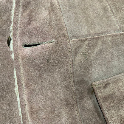 【現状渡し品】【メンズ】 THE LEATHER SHOP SEARS ザ レザー ショップ シアーズ 70S BOA LINER SUEDE RANCH COAT ボア ライナー スエード ランチ コート アウター 146-260120-cs-01-izu サイズ：40 カラー：ブラウン 万代Net店