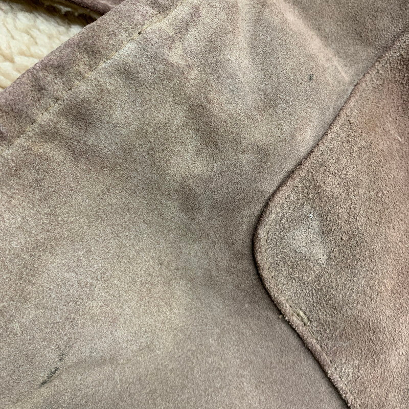 【現状渡し品】【メンズ】 THE LEATHER SHOP SEARS ザ レザー ショップ シアーズ 70S BOA LINER SUEDE RANCH COAT ボア ライナー スエード ランチ コート アウター 146-260120-cs-01-izu サイズ：40 カラー：ブラウン 万代Net店