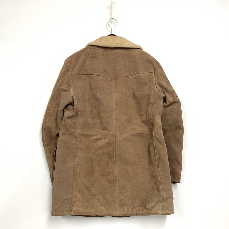 【現状渡し品】【メンズ】 THE LEATHER SHOP SEARS ザ レザー ショップ シアーズ 70S BOA LINER SUEDE RANCH COAT ボア ライナー スエード ランチ コート アウター 146-260120-cs-01-izu サイズ：40 カラー：ブラウン 万代Net店