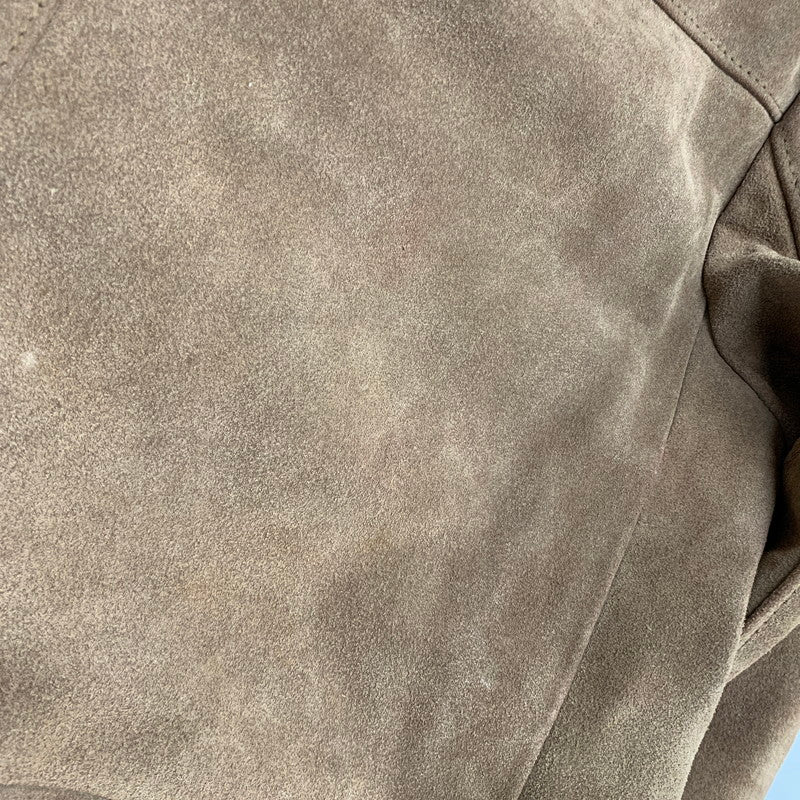 【現状渡し品】【メンズ】 THE LEATHER SHOP SEARS ザ レザー ショップ シアーズ 70S BOA LINER SUEDE RANCH COAT ボア ライナー スエード ランチ コート アウター 146-260120-cs-01-izu サイズ：40 カラー：ブラウン 万代Net店