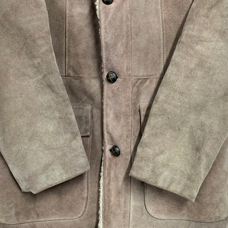 【現状渡し品】【メンズ】 THE LEATHER SHOP SEARS ザ レザー ショップ シアーズ 70S BOA LINER SUEDE RANCH COAT ボア ライナー スエード ランチ コート アウター 146-260120-cs-01-izu サイズ：40 カラー：ブラウン 万代Net店