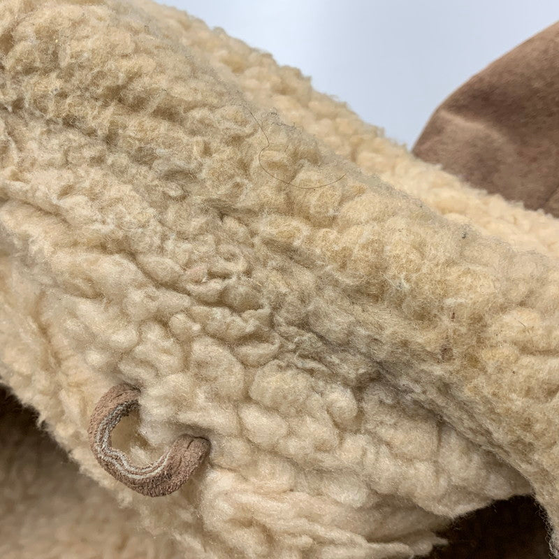 【現状渡し品】【メンズ】 THE LEATHER SHOP SEARS ザ レザー ショップ シアーズ 70S BOA LINER SUEDE RANCH COAT ボア ライナー スエード ランチ コート アウター 146-260120-cs-01-izu サイズ：40 カラー：ブラウン 万代Net店