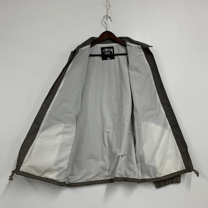 【現状渡し品】【メンズ】 STUSSY AUTHENTIC GEAR ステューシー オーセンティック ギア × NEXUS7 ネクサス セブン COACH JACKET コーチ ジャケット スカル プリント アウター 142-260120-ay-03-izu サイズ：XL カラー：グレー系 万代Net店