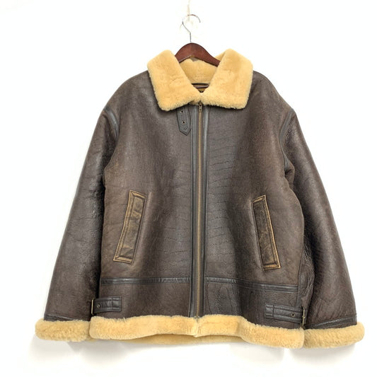 【中古品】【メンズ】 PRODUCT CLASSICS プロダクト クラシックス PDCT 4F-47 MOUTON JACKET ムートン ジャケット アウター 142-260120-cs-07-izu サイズ：L-R カラー：ブラウン 万代Net店
