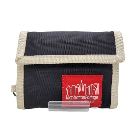 【中古品】【メンズ/レディース】 × MANHATTAN PORTAGE マンハッタンポーテージ HIKING WALLET ウォレット 財布 200-260123-as-07-izu カラー：ブラック×ホワイト 万代Net店
