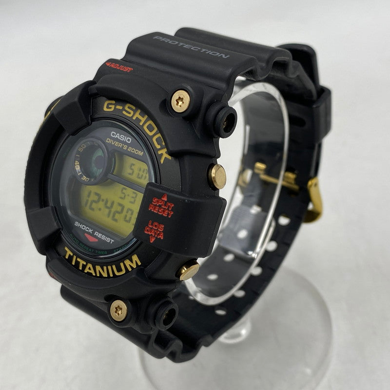 【中古品】【メンズ/レディース】 G-SHOCK ジーショック DW-8201NT-1JR 7TH ANNIVERSARY MODEL FORGMAN DIGITAL QUARTZ フロッグマン デジタル クォーツ 時計 196-260531-kh-07-izu カラー：ブラック 万代Net店