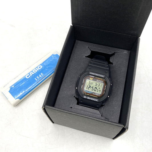 【中古品】【メンズ/レディース】 G-SHOCK ジーショック DW-5000-1JF 初代DW-5000C復刻モデル スクリューバック DIGITAL QUARTZ デジタル クォーツ 時計 腕時計 196-260531-kh-08-izu カラー：ブラック 万代Net店
