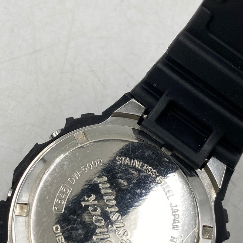 【中古品】【メンズ/レディース】 G-SHOCK ジーショック DW-5000-1JF 初代DW-5000C復刻モデル スクリューバック DIGITAL QUARTZ デジタル クォーツ 時計 腕時計 196-260531-kh-08-izu カラー：ブラック 万代Net店