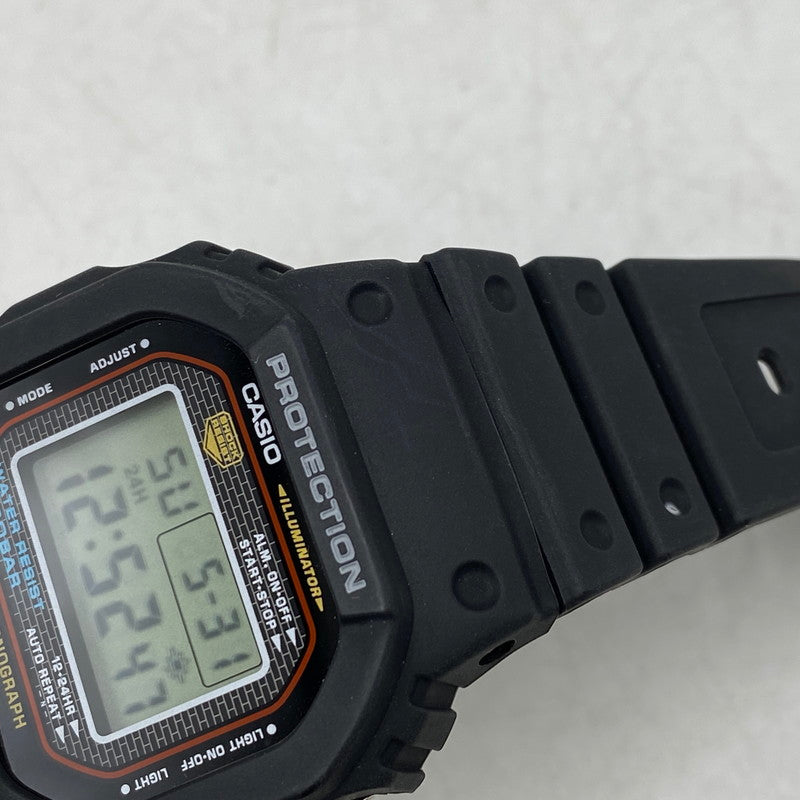 【中古品】【メンズ/レディース】 G-SHOCK ジーショック DW-5000-1JF 初代DW-5000C復刻モデル スクリューバック DIGITAL QUARTZ デジタル クォーツ 時計 腕時計 196-260531-kh-08-izu カラー：ブラック 万代Net店