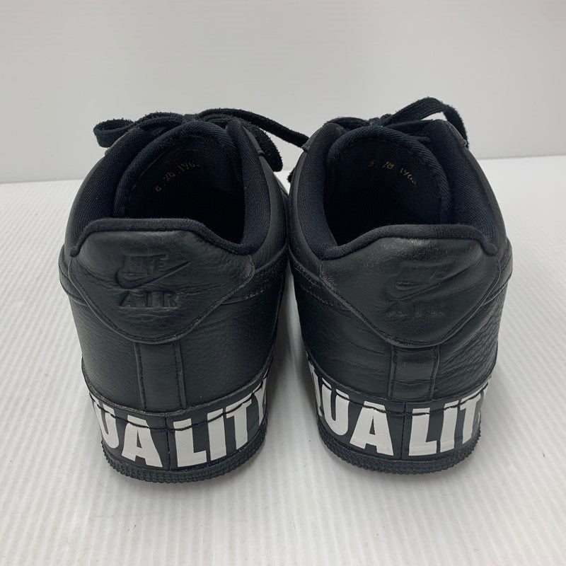 【現状渡し品】【メンズ】 AQ2125-001 AIR FORCE 1 CMFT EQUALITY QS エア フォース ワン コンフォート イコーリティー スニーカー シューズ 靴 160-260124-cs-03-izu サイズ：26.5cm カラー：BLACK/BLACK-WHITE-GOLD 万代Net店