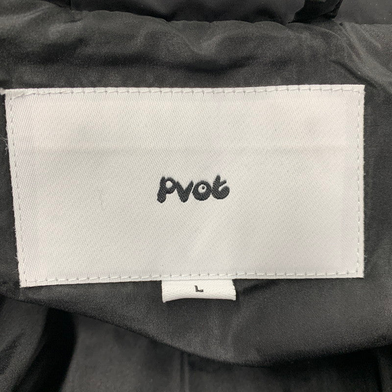 【中古品】【メンズ】 PVOT ピボット DOWN JACKET ダウンジャケット アウター 147-260120-ay-02-izu サイズ：L カラー：ブラック 万代Net店