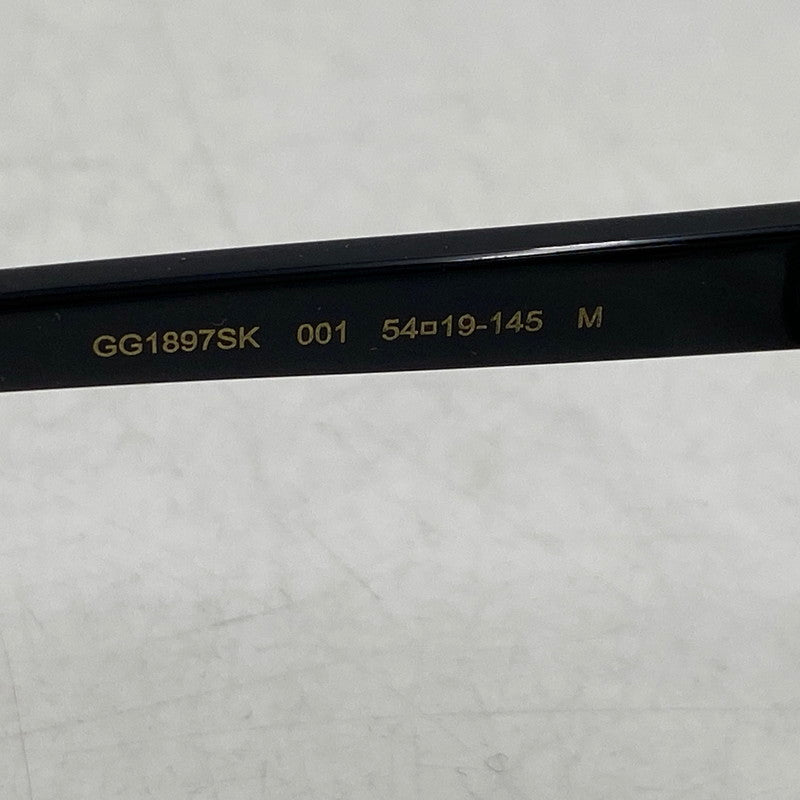 【中古美品】【メンズ/レディース】 ASIAN FIT SUNGLASSES GG1897SK アジアンフィット サングラス 183-260121-as-07-izu サイズ：54□19-145 カラー：ブラック 万代Net店