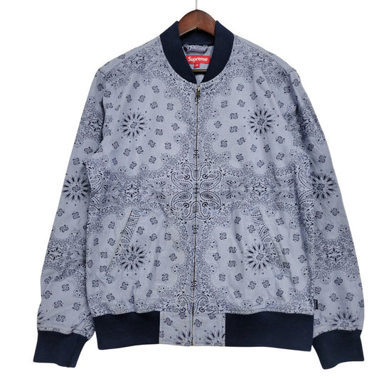 【中古品】【メンズ】 DENIM CAMPUS JACKET デニムキャンパスジャケット ペイズリー アウター 149-260123-as-02-izu サイズ：M カラー：ブルー 万代Net店