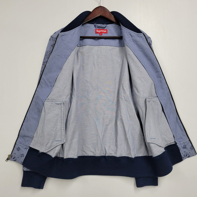 【中古品】【メンズ】 DENIM CAMPUS JACKET デニムキャンパスジャケット ペイズリー アウター 149-260123-as-02-izu サイズ：M カラー：ブルー 万代Net店
