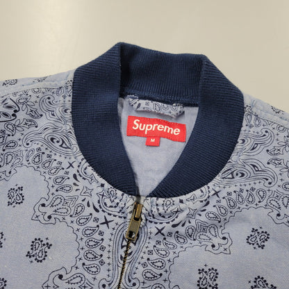 【中古品】【メンズ】 DENIM CAMPUS JACKET デニムキャンパスジャケット ペイズリー アウター 149-260123-as-02-izu サイズ：M カラー：ブルー 万代Net店