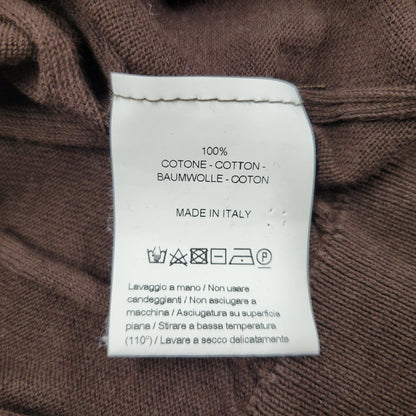 【中古品】【メンズ】 GALLIA KNIT PROJECT ガリア ニット プロジェクト KNIT POLO SHIRT ニット ポロシャツ 半袖 トップス 141-260123-as-30-izu サイズ：M カラー：ブラウン 万代Net店