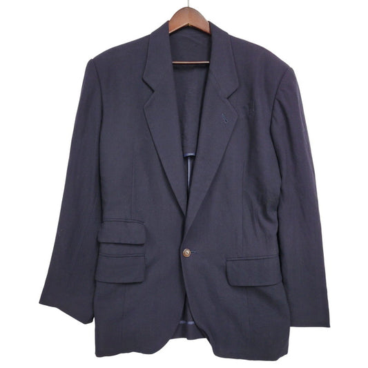 【現状渡し品】【メンズ】 JEAN PAUL GAULTIER HOMME ジャンポールゴルチエオム WOOL TAILORED JACKET ウールテーラードジャケット 141-260123-as-11-izu サイズ：48 カラー：ネイビー 万代Net店