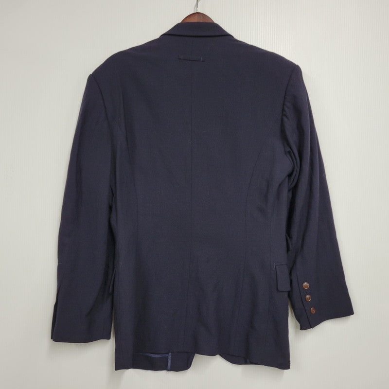 【現状渡し品】【メンズ】 JEAN PAUL GAULTIER HOMME ジャンポールゴルチエオム WOOL TAILORED JACKET ウールテーラードジャケット 141-260123-as-11-izu サイズ：48 カラー：ネイビー 万代Net店