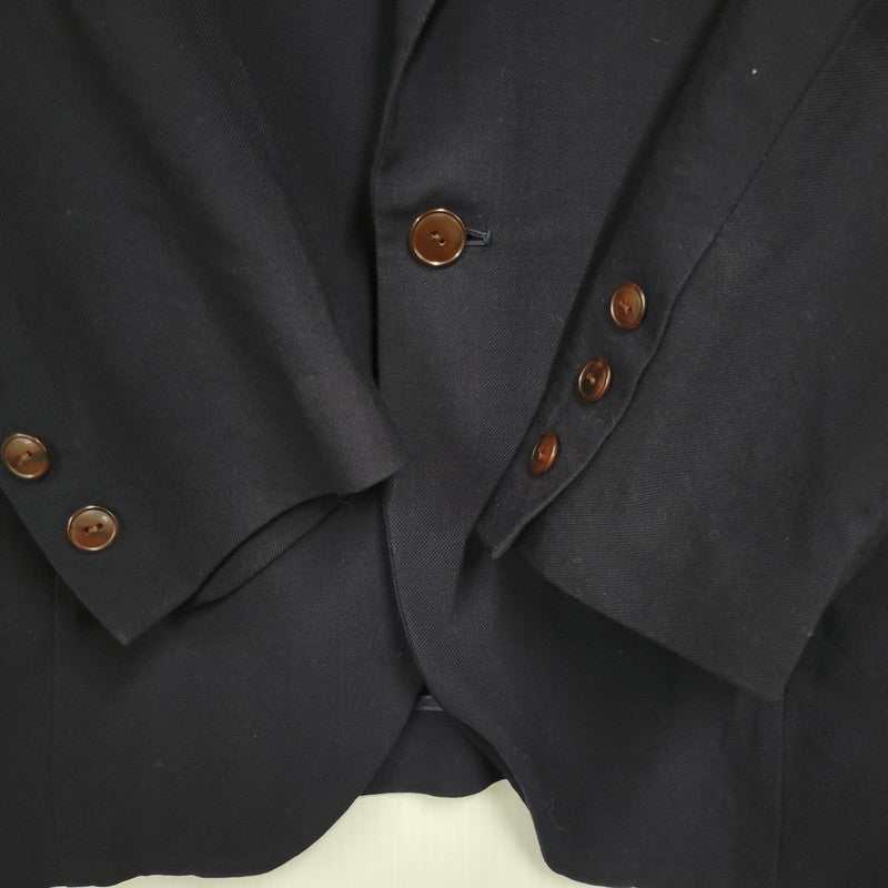 【現状渡し品】【メンズ】 JEAN PAUL GAULTIER HOMME ジャンポールゴルチエオム WOOL TAILORED JACKET ウールテーラードジャケット 141-260123-as-11-izu サイズ：48 カラー：ネイビー 万代Net店