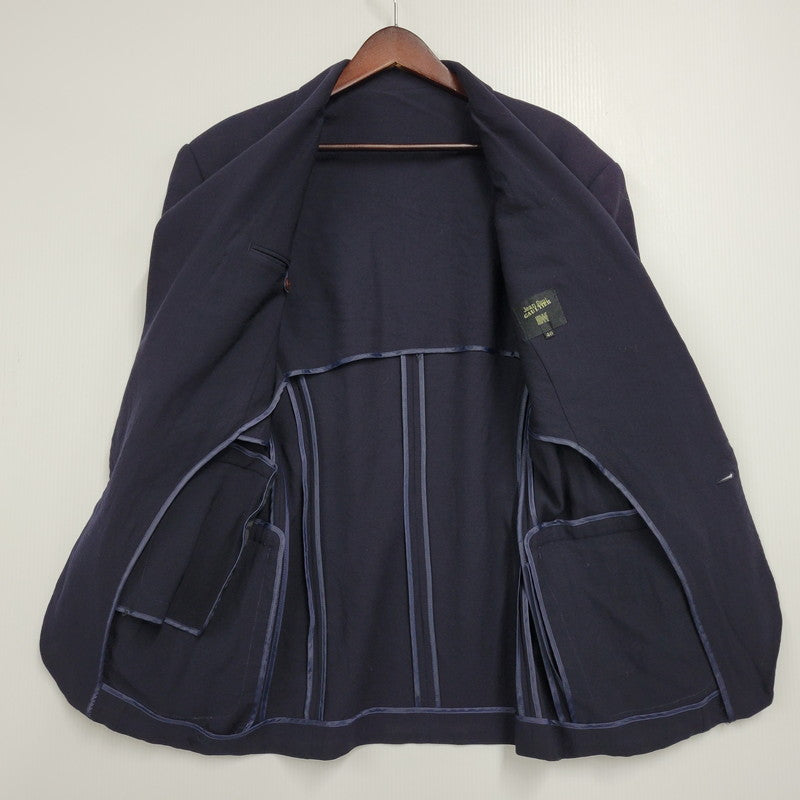 【現状渡し品】【メンズ】 JEAN PAUL GAULTIER HOMME ジャンポールゴルチエオム WOOL TAILORED JACKET ウールテーラードジャケット 141-260123-as-11-izu サイズ：48 カラー：ネイビー 万代Net店