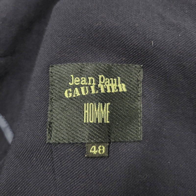 【現状渡し品】【メンズ】 JEAN PAUL GAULTIER HOMME ジャンポールゴルチエオム WOOL TAILORED JACKET ウールテーラードジャケット 141-260123-as-11-izu サイズ：48 カラー：ネイビー 万代Net店
