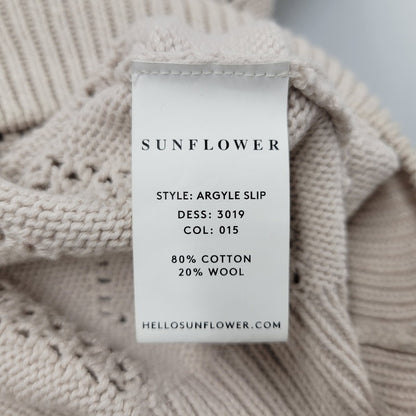 【中古品】【メンズ】 SUNFLOWER サンフラワー 3019 22SS ARGYLE SLIP アーガイル スリップ ベスト 141-260123-cs-08-izu サイズ：L カラー：ベージュ 万代Net店