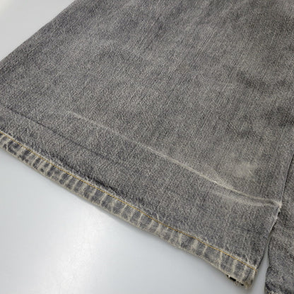 【現状渡し品】【メンズ】 WASHED DENIM WIDE PANTS JLS-02-23 ウォッシュド デニム ワイド パンツ ボトムス 151-260123-as-15-izu サイズ：44 カラー：ブラック 万代Net店