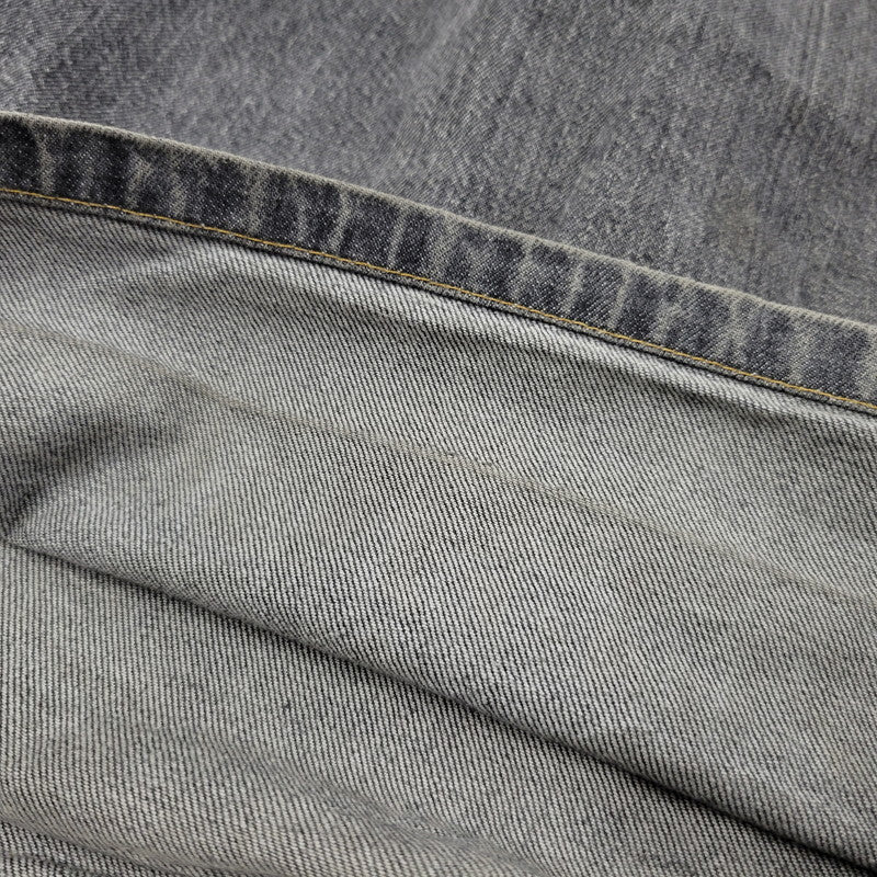 【現状渡し品】【メンズ】 WASHED DENIM WIDE PANTS JLS-02-23 ウォッシュド デニム ワイド パンツ ボトムス 151-260123-as-15-izu サイズ：44 カラー：ブラック 万代Net店