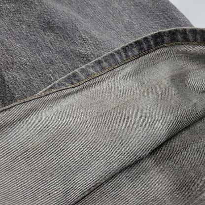 【現状渡し品】【メンズ】 WASHED DENIM WIDE PANTS JLS-02-23 ウォッシュド デニム ワイド パンツ ボトムス 151-260123-as-15-izu サイズ：44 カラー：ブラック 万代Net店