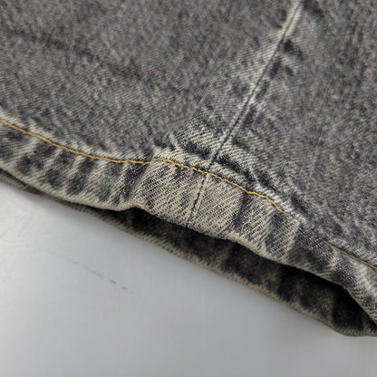【現状渡し品】【メンズ】 WASHED DENIM WIDE PANTS JLS-02-23 ウォッシュド デニム ワイド パンツ ボトムス 151-260123-as-15-izu サイズ：44 カラー：ブラック 万代Net店