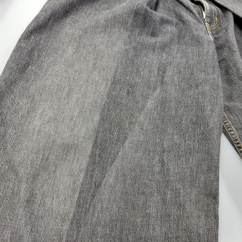【現状渡し品】【メンズ】 WASHED DENIM WIDE PANTS JLS-02-23 ウォッシュド デニム ワイド パンツ ボトムス 151-260123-as-15-izu サイズ：44 カラー：ブラック 万代Net店
