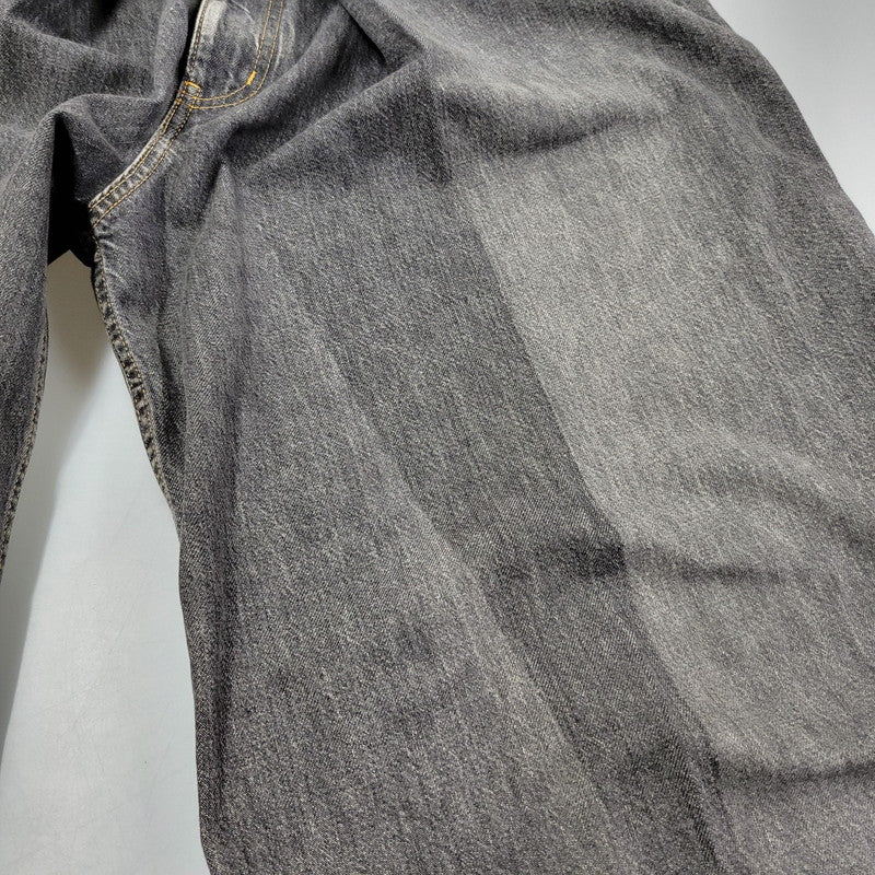 【現状渡し品】【メンズ】 WASHED DENIM WIDE PANTS JLS-02-23 ウォッシュド デニム ワイド パンツ ボトムス 151-260123-as-15-izu サイズ：44 カラー：ブラック 万代Net店