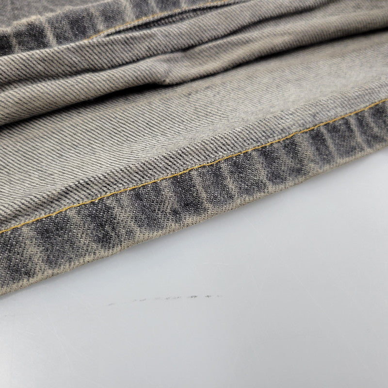 【現状渡し品】【メンズ】 WASHED DENIM WIDE PANTS JLS-02-23 ウォッシュド デニム ワイド パンツ ボトムス 151-260123-as-15-izu サイズ：44 カラー：ブラック 万代Net店
