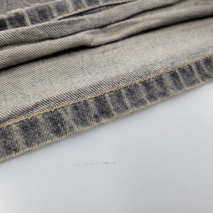 【現状渡し品】【メンズ】 WASHED DENIM WIDE PANTS JLS-02-23 ウォッシュド デニム ワイド パンツ ボトムス 151-260123-as-15-izu サイズ：44 カラー：ブラック 万代Net店