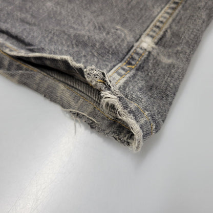【現状渡し品】【メンズ】 WASHED DENIM WIDE PANTS JLS-02-23 ウォッシュド デニム ワイド パンツ ボトムス 151-260123-as-15-izu サイズ：44 カラー：ブラック 万代Net店