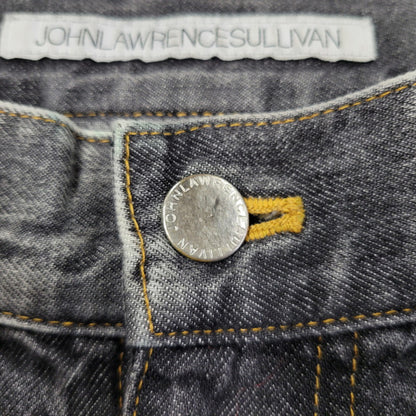 【現状渡し品】【メンズ】 WASHED DENIM WIDE PANTS JLS-02-23 ウォッシュド デニム ワイド パンツ ボトムス 151-260123-as-15-izu サイズ：44 カラー：ブラック 万代Net店