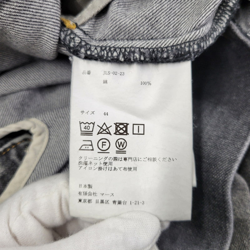 【現状渡し品】【メンズ】 WASHED DENIM WIDE PANTS JLS-02-23 ウォッシュド デニム ワイド パンツ ボトムス 151-260123-as-15-izu サイズ：44 カラー：ブラック 万代Net店