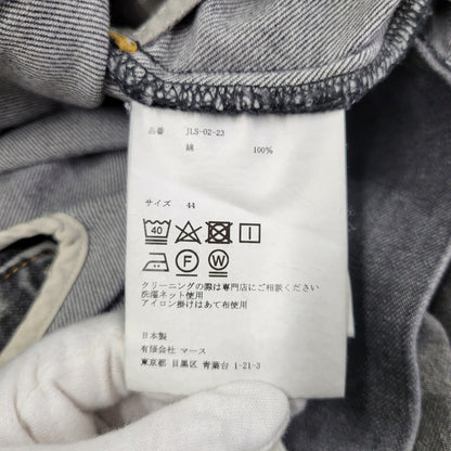 【現状渡し品】【メンズ】 WASHED DENIM WIDE PANTS JLS-02-23 ウォッシュド デニム ワイド パンツ ボトムス 151-260123-as-15-izu サイズ：44 カラー：ブラック 万代Net店