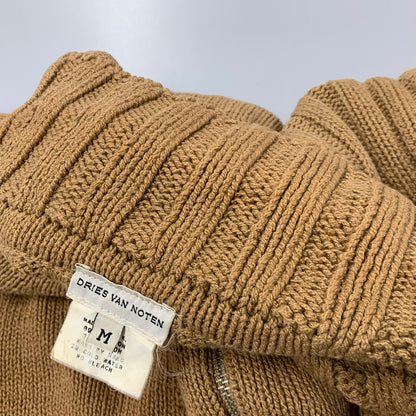 【中古品】【メンズ】 3451-6036 イングランド製 ライカ期 ZIP KNIT POLO CARDIGAN ジップ ニット ポロ　カーディガン トップス 長袖 141-260127-ya-05-izu サイズ：M カラー：ブラウン 万代Net店