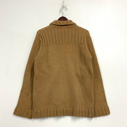 【中古品】【メンズ】 3451-6036 イングランド製 ライカ期 ZIP KNIT POLO CARDIGAN ジップ ニット ポロ　カーディガン トップス 長袖 141-260127-ya-05-izu サイズ：M カラー：ブラウン 万代Net店