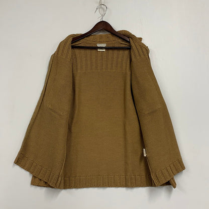 【中古品】【メンズ】 3451-6036 イングランド製 ライカ期 ZIP KNIT POLO CARDIGAN ジップ ニット ポロ　カーディガン トップス 長袖 141-260127-ya-05-izu サイズ：M カラー：ブラウン 万代Net店