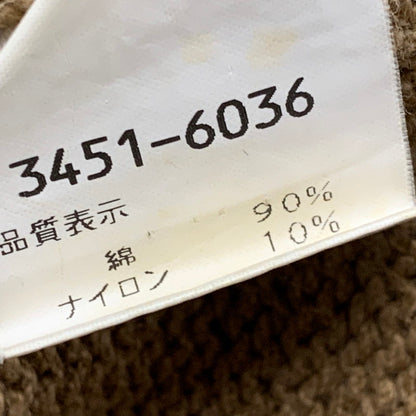 【中古品】【メンズ】 3451-6036 イングランド製 ライカ期 ZIP KNIT POLO CARDIGAN ジップ ニット ポロ　カーディガン トップス 長袖 141-260127-ya-05-izu サイズ：M カラー：ブラウン 万代Net店