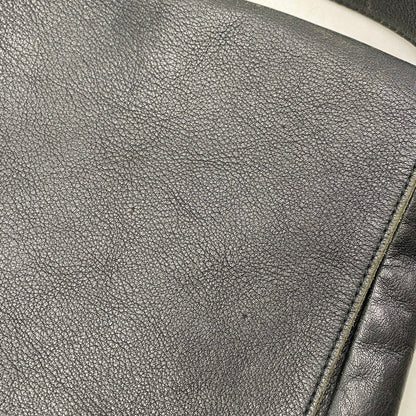 【現状渡し品】【メンズ/レディース】 LEATHER SHOULDER BAG レザー ショルダーバッグ カバン 鞄 180-260121-as-01-izu カラー：ブラック 万代Net店