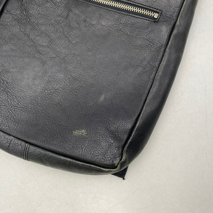 【現状渡し品】【メンズ/レディース】 LEATHER SHOULDER BAG レザー ショルダーバッグ カバン 鞄 180-260121-as-01-izu カラー：ブラック 万代Net店
