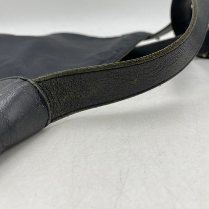 【現状渡し品】【メンズ/レディース】 LEATHER SHOULDER BAG レザー ショルダーバッグ カバン 鞄 180-260121-as-01-izu カラー：ブラック 万代Net店